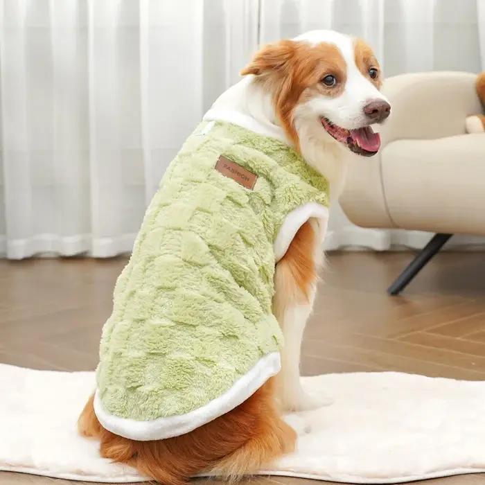 Vêtements d'hiver en flanelle pour chiens pull chaud pour animaux de compagnie manteau pour chiens golden retriever sweat-shirt pour animaux de compagnie chiot gilet 1.5-25kg automne hiver occasions spéciales à offrir