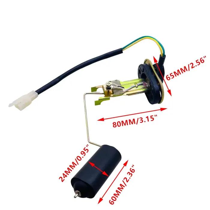 Capteur de réservoir de carburant de moto en alliage, accessoires de niveau d'huile de moto, jauge d