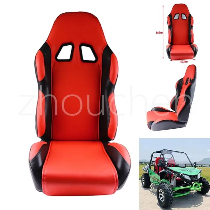 Selle de sécurité à siège unique avec rails coulissants, pour Karting, Go Kart, ATV, UTV, Buggy, Qua