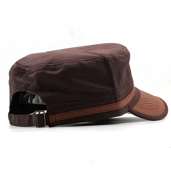 Casquette de cadet décontractée en polyester pour homme et femme, style militaire vintage pour quatre saisons