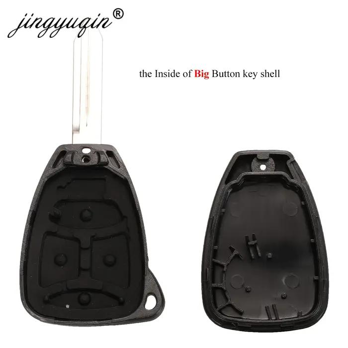 Jingyuqin 10X coque de clé de voiture 2/3/4/5/6 Butto pour Chrysler Pacifica Aspen 300 Dodge RAM car