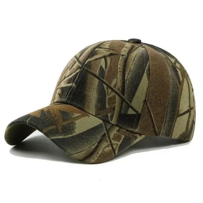 Hommes Camouflage impression casquettes de pêche en plein air chasseur Camouflage Casquette chapeau escalade chasse randonnée désert chapeaux casquettes de sport