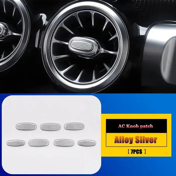 Couvercle Kiev illage de bouton de climatisation de voiture, contrôle central, Mercedes Benz A, B, C