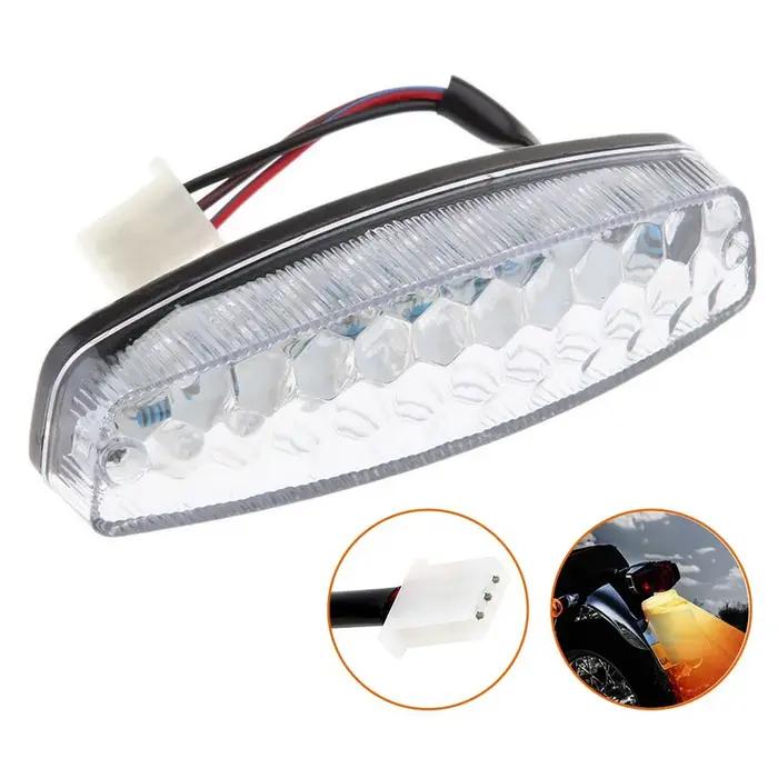 Feu arrière LED 3 fils 12V pour ATV, Moto Tout-Terrain, Kart et Scooter Haute Luminosité Étanche ABS