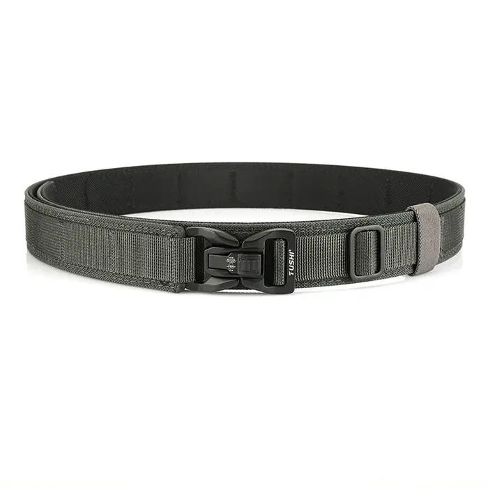 VATLTY Nouveau Ceinture de pantalon rigide pour hommes Boucle en métal