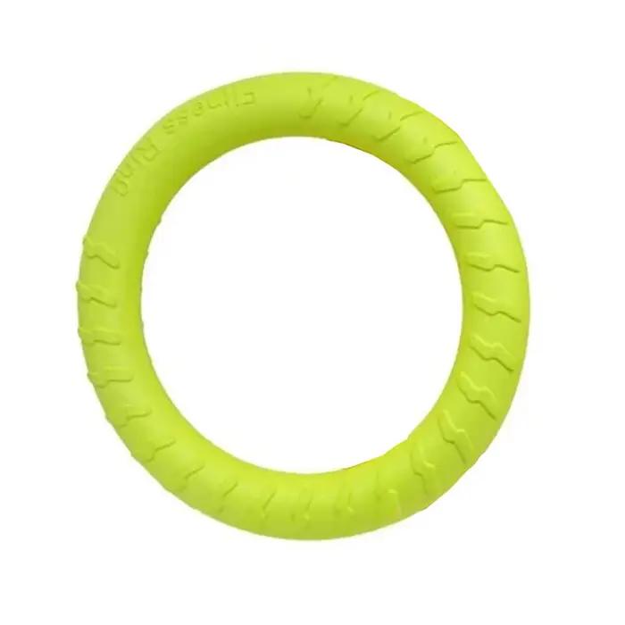 Anneau de dressage pour chien taille moyenne grande résistant caoutchouc jaune orange vert pour chiens intelligentes occasions spéciales