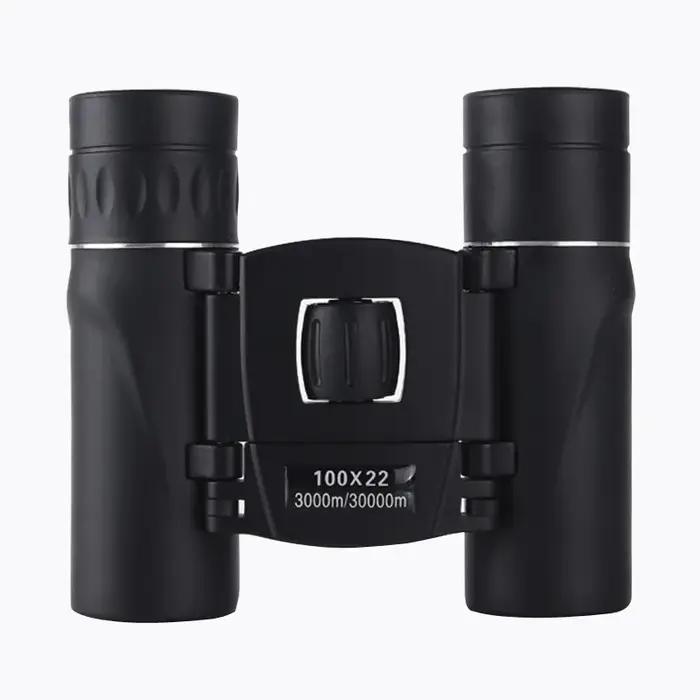 Jumelles pliantes 100x22 HD longue portée pour chasse sportive et randonnée camping