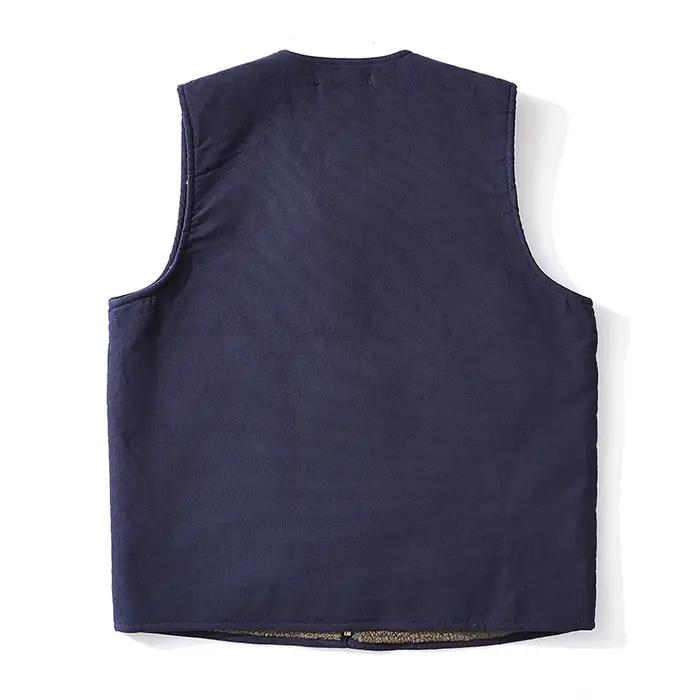 Gilet en laine épaissie doublé de sourire pour hommes et femmes, col en V, glaçure, extérieur, entra