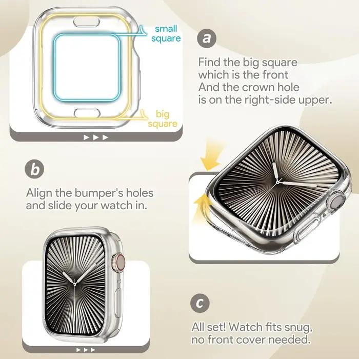 Coque TPU perforée Apple Watch 11 42mm/46mm - Protection complète souple - Compatible Series 10 à 7