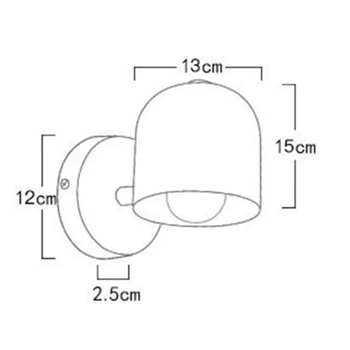 Applique Murale en Fer au Design Moderne Simple, Luminaire Décoratif d'Nik, Idéal pour une Chambre à