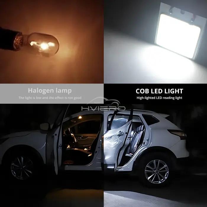 2X blanc T10 W5W Cob 16SMD 24SMD 36SMD 48SMD voiture Led dégagement panneau d'immatriculation lampe
