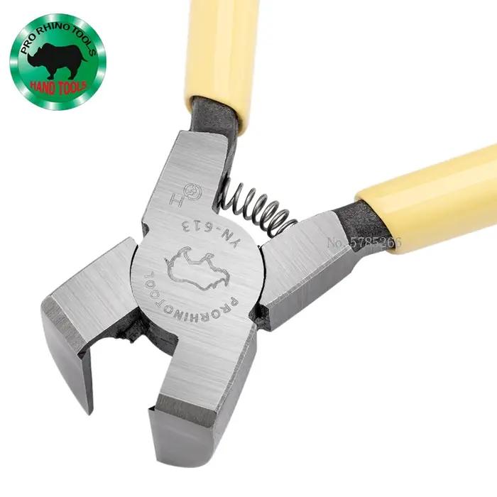PRO RHINO TOOLS Pinces en plastique à lame incurvée à 45 ou 90 degrés Pince coupante diagonale