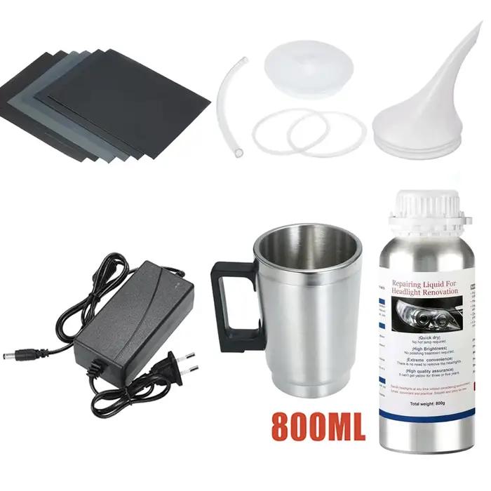 Kit de phares de voiture polonais 800G, outil de réparation et de rénovation de phares en polymère l