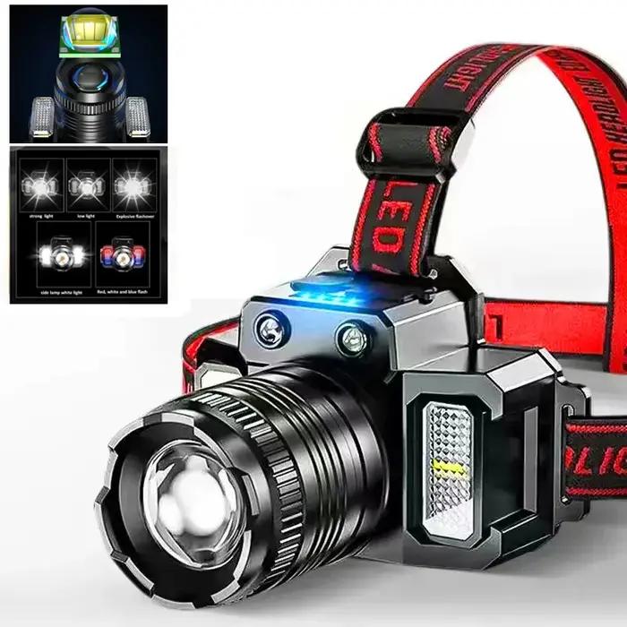 Lampe frontale de sauna aste à capteur LED, lanternes frontales, lampe de poche de recherche de camp