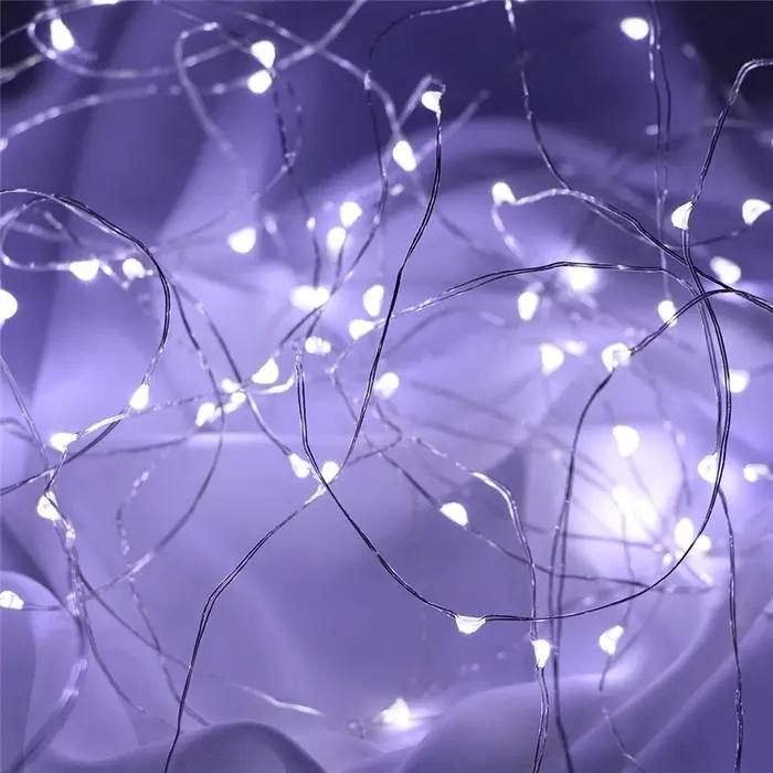 Guirlandes lumineuses à piles AA, 1M 10 LED, 2M 20 LED, 3M 30 LED, 5M 50 LED, 10M 100 LED, fil de cu