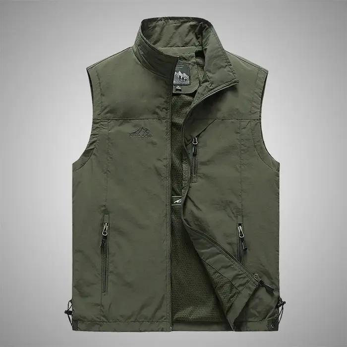 FGKKS printemps nouveaux hommes gilet loisirs de plein air couleur unie