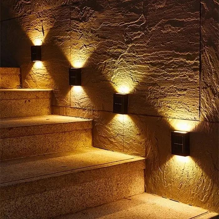 Solaire LED lumière extérieure éclairage solaire capteur lampe lampadaires extérieur jardin décorati