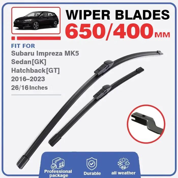 Jeu de balais d'essuie-glace pour Subaru Impreza XV MK5 GK GT 2017 2018 2019 2020 2021 2022 2023, pa