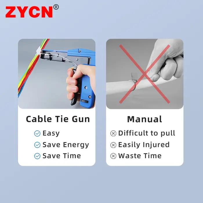 Pince de pistolet à attache de câble, fixation en plastique TG-100, tension automatique en Nylon, la