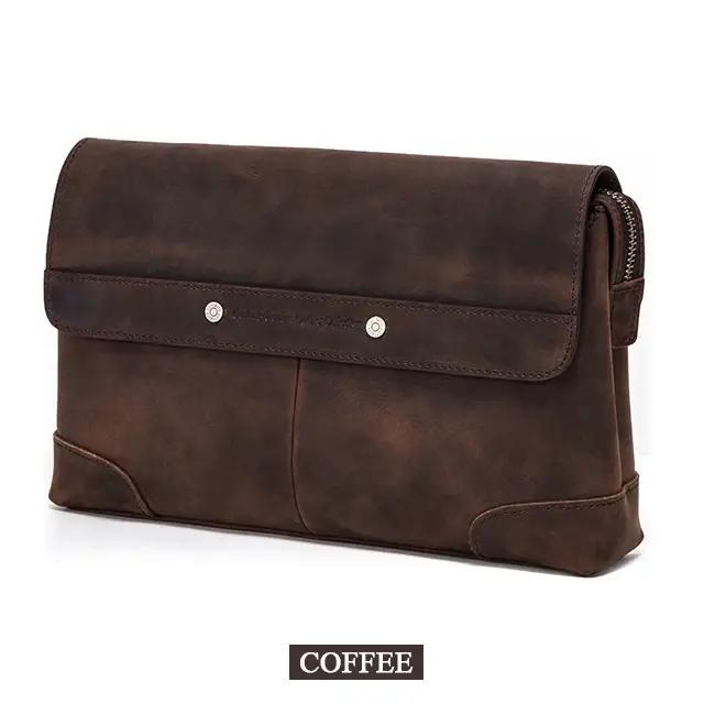Pochette de luxe en cuir de vache pour hommes