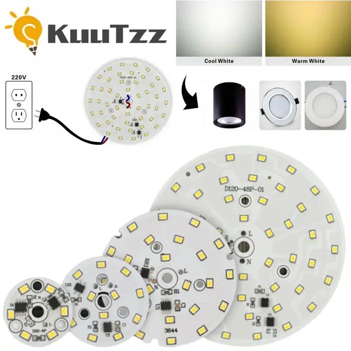 Puce de projecteur LED 3W 5W 7W 9W 12W 15W 18W puce LED pour Downlight puce de lumière ronde SMD2835