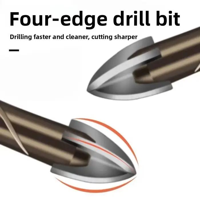 Ensembles d'embouts pour métal dur, pointe en carbure de tungstène, coupe-trou à tige hexagonale pour mur de briques en béton, outil de carrelage en verre et céramique de 3mm à 12mm
