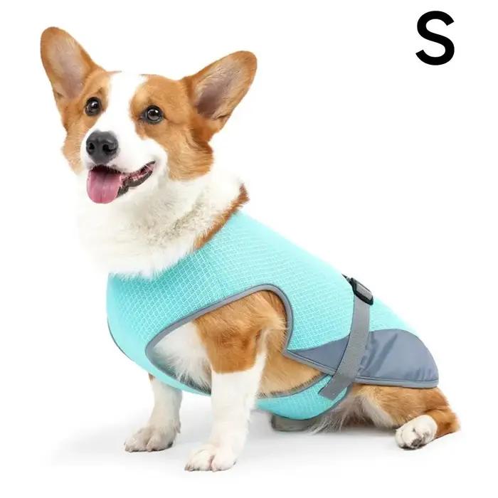 Gilet rafraîchissant pour chien pour l'été, avec protection contre la chaleur et protection solaire respirante, gilet rafraîchissant pour chien pour l'extérieur