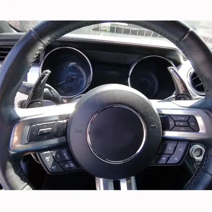 Pour Ford Mustang 2015 2016 2017 2018 2019 aluminium/fibre de carbone palettes de changement de vite