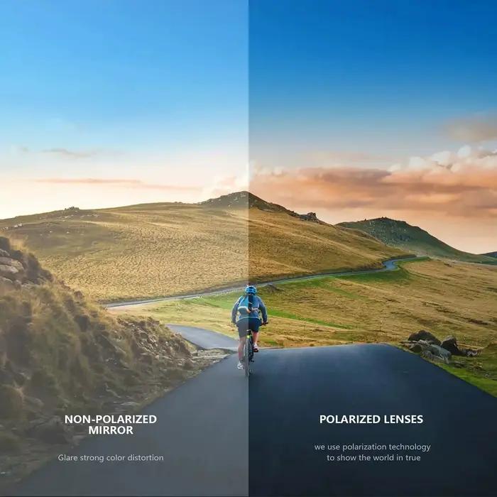 Prévention Jcorde I-Lunettes de soleil polarisées pour hommes et femmes, rondes, lunettes de sport p