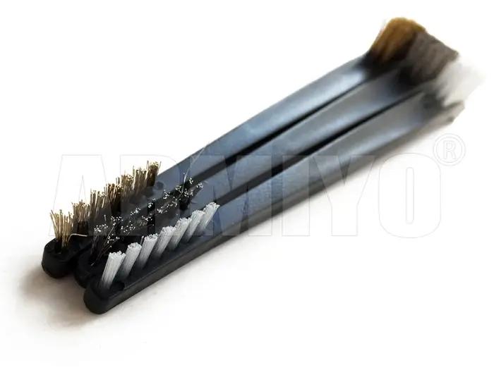 Armiyo fil à Double tête/brosse en Nylon pistolet baril Kit de nettoyage pistolet outil de nettoyage tir Paintball accessoires 3 pièces/ensemble
