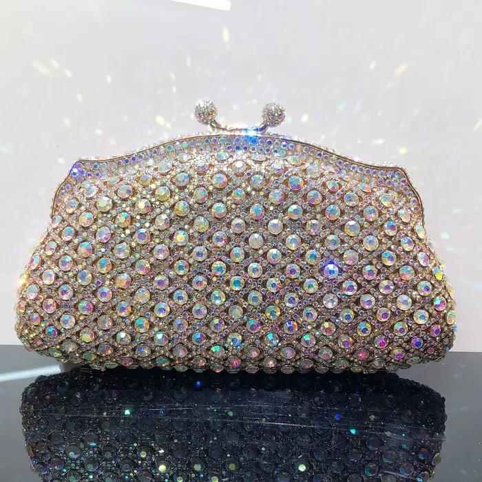 Approvisionnement d'usine Hot Crystal Diamond Purse Ladies