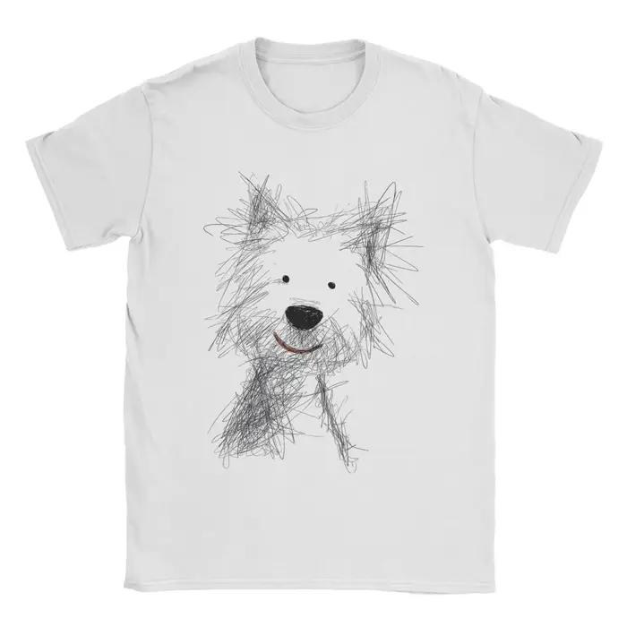 T-shirt West Highland White Terrier design unique pour homme motif chien original col rond manches courtes couleurs variées occasions spéciales