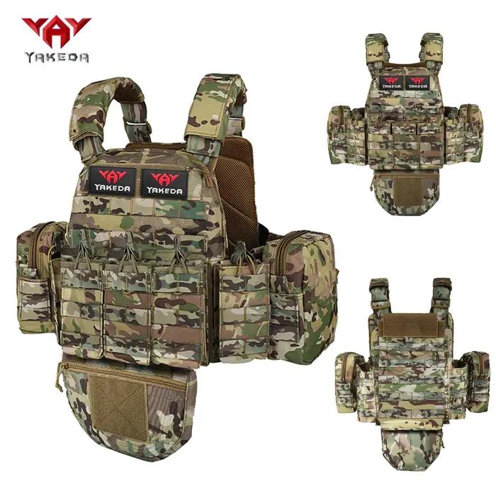 Gilet de chasse multifonctionnel YAKEDA avec plusieurs poches pour équipement