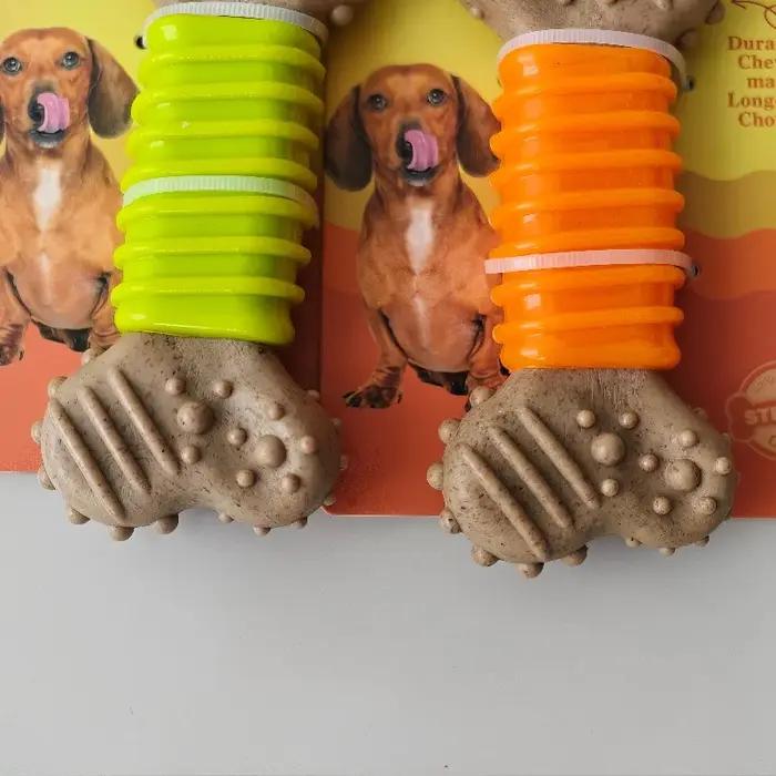 Jouet à mâcher en bois et plastique pour chiens grandes petites et moyennes occasions spéciales jeux partage plaisir