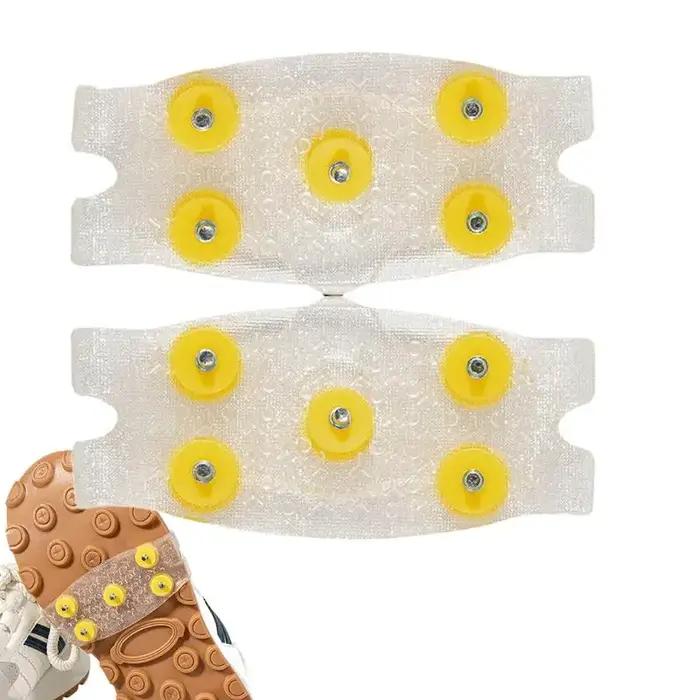 Crampons à glace en acier avec poignées de traction pour femmes et hommes, résistants à la rouille, adaptés aux chaussures de neige et de glace, sécurité et confort hivernal