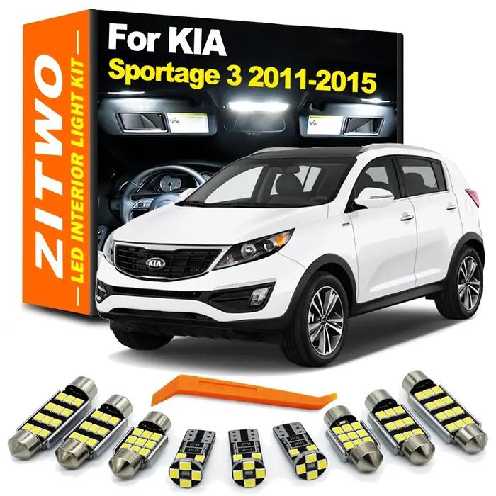 ZITWO – Kit de lampes pour miroir de courtoisie, éclairage intérieur LED, 11 pièces, pour Kia Sporta