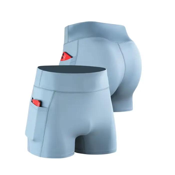 Short de Sport basique à séchage rapide pour hommes, couleur unie, respirant, évacuant l'humidité, B