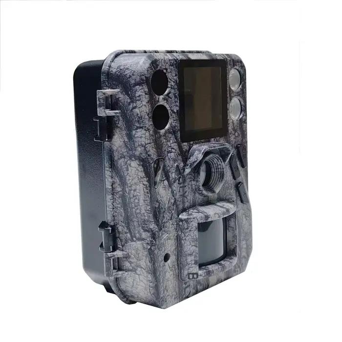 Caméra de chasse BolyGuard Trail Cam 4K 30fps SG520-Plus Double Flash (IR noir 940nm et LED blanc) Portable pour la faune en extérieur