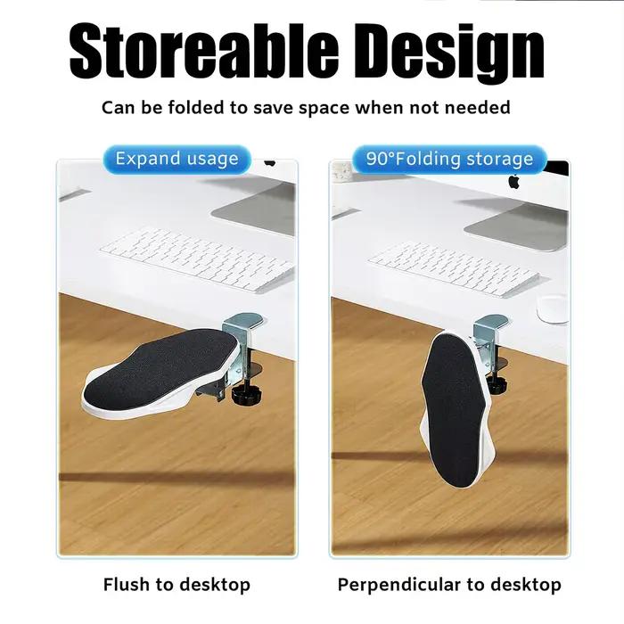 Support de bras d'ordinateur adapté au bureau, 1 pièce, ajusté pour rotation du poignet, plateau d'e
