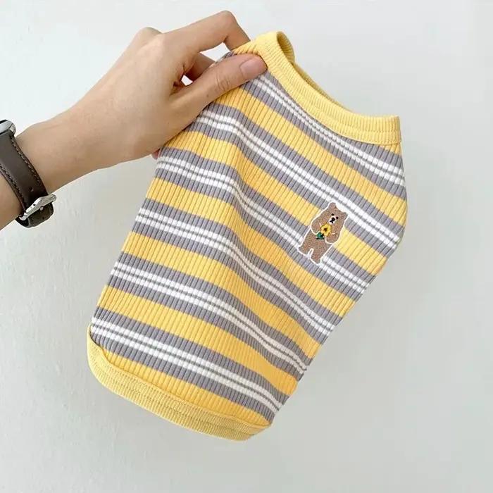 Chemise en coton côtelé pour chien