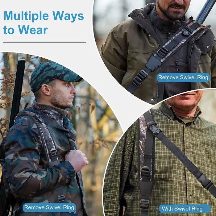 Élingue pour fusil avec émerillons