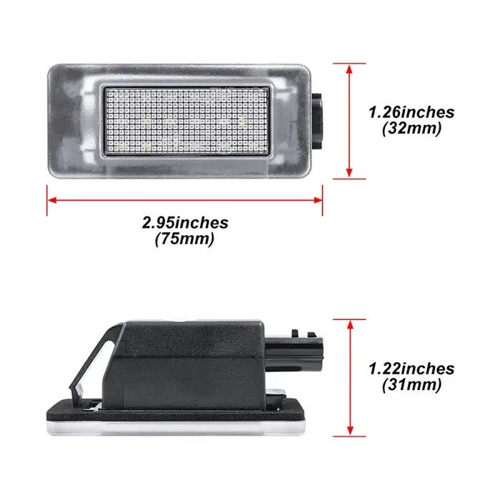 2x convient pour Renault Dacia Duster II HM 2018-sans erreur SMD blanc Led numéro plaque d'immatricu