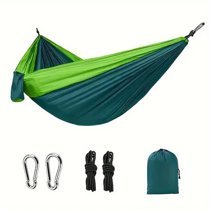 Hamac de Camping en Nylon Doux et Respirant Pour Adultes, Utilisation Intérieure et Extérieure, Occasions Spéciales de Détente et de Relaxation