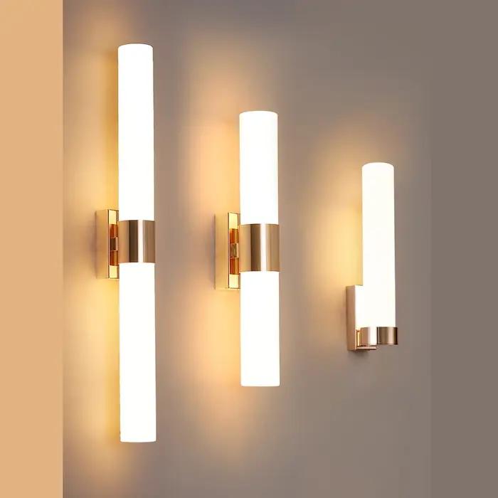 Appliques murales LED de luxe 12W - Design simple en cuivre pour salon, chambre, décoration intérieu