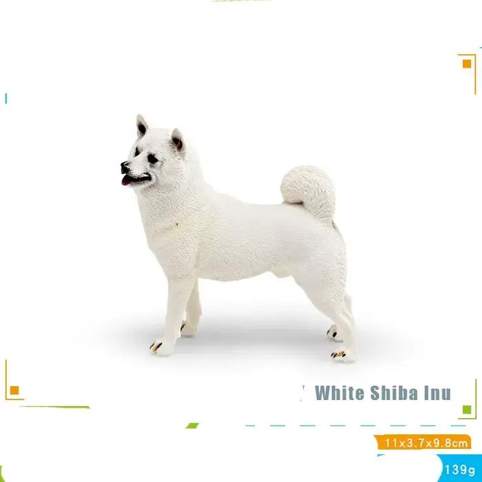 Figurines de Simulation de chien de compagnie, Animal solide, Basset Hound, Labrador Retriever, Spri