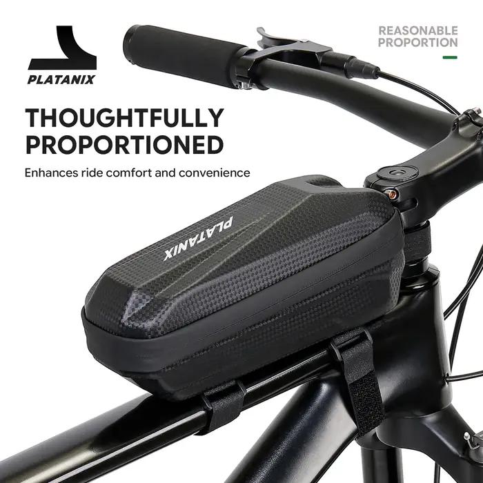Sacoche de vélo rigide PLATANIX EVA pour VTT et vélos de route - Sacoche de cadre avant, sacoche de