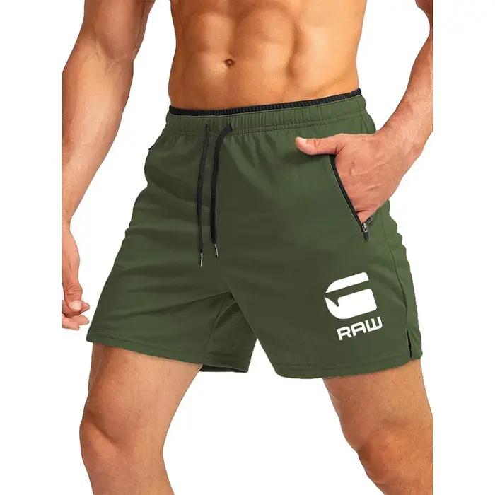 Shorts de course décontractés en polyester et coton pour homme, légers, respirants et rapides à sécher pour randonnée et entraînement