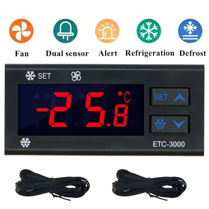ETC-3000 mini régulateur de température numérique réfrigérateur thermostat contrôleur thermostat dou