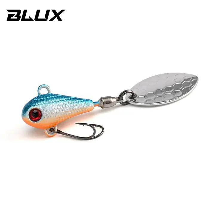 Leurres de pêche BLUX SPINTAIL 4.5g 7g 11g queue magnétique spinner shad vibration métal cuivre perche