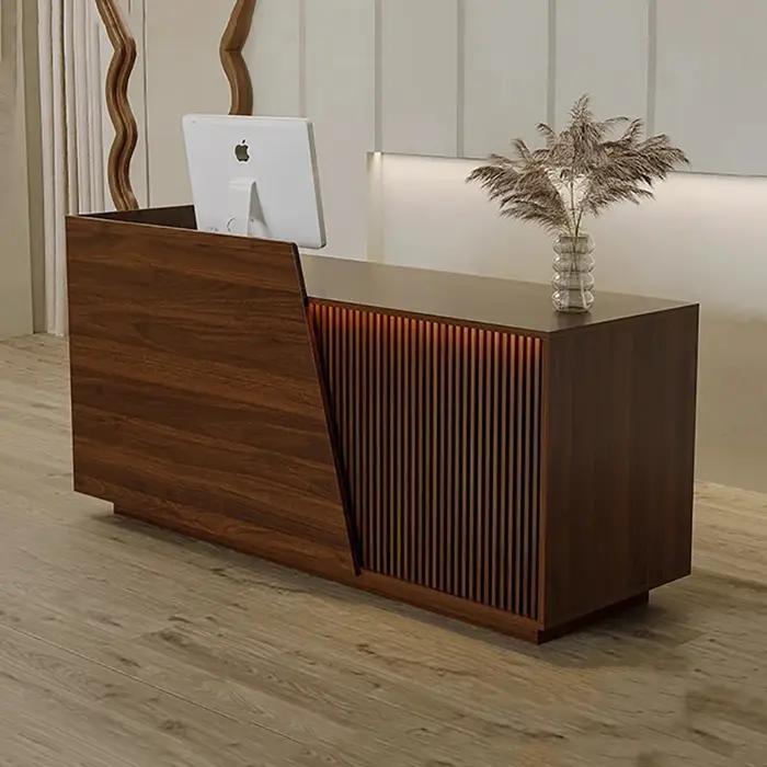 Comptoir de réception professionnel personnalisé, bureau de réception de Style Design Simple, rangement créatif, mobilier de bureau Theke Empfang